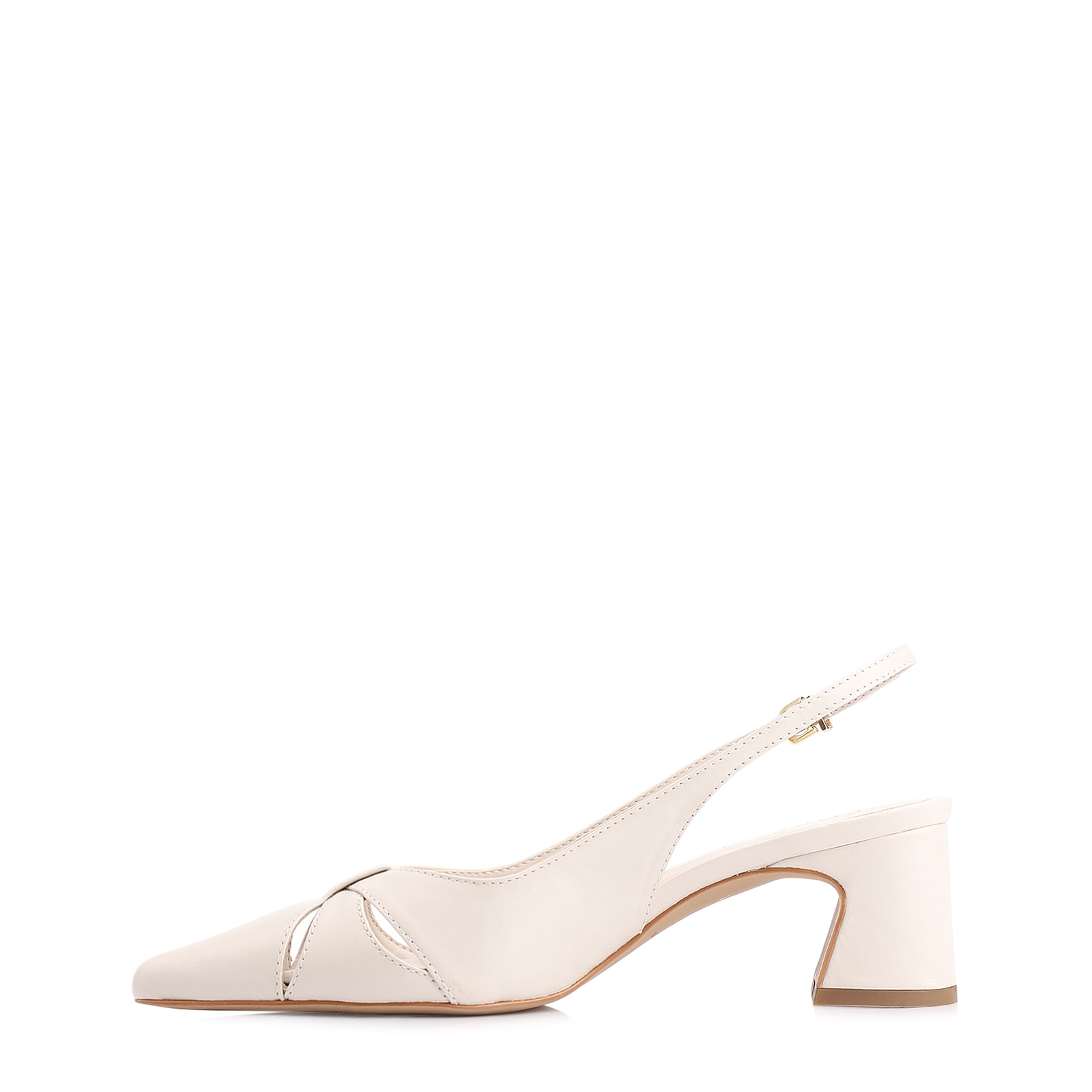Scarpin Couro Off White