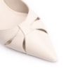 Scarpin Couro Off White - imagem 6