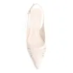 Scarpin Couro Off White - imagem 5