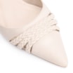 Scarpin Couro Off White - imagem 6