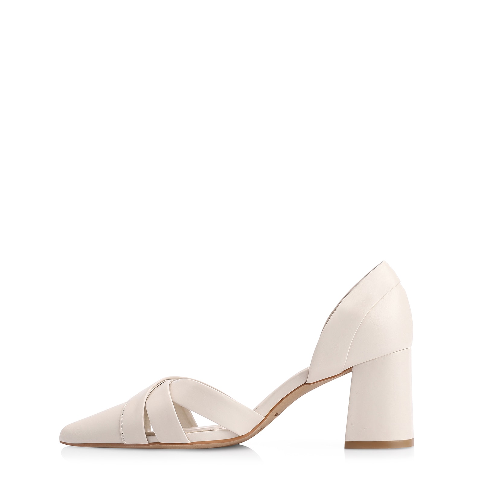 Scarpin Couro Off White