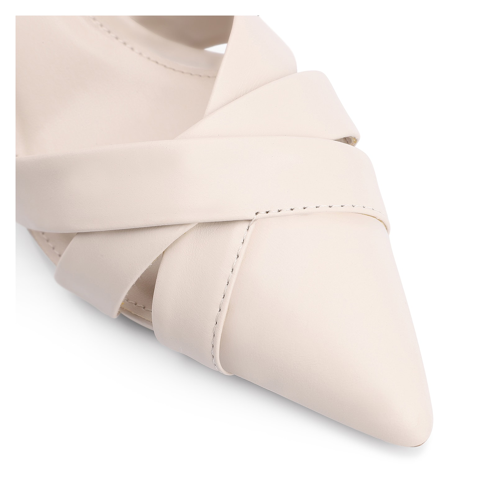 Scarpin Couro Off White