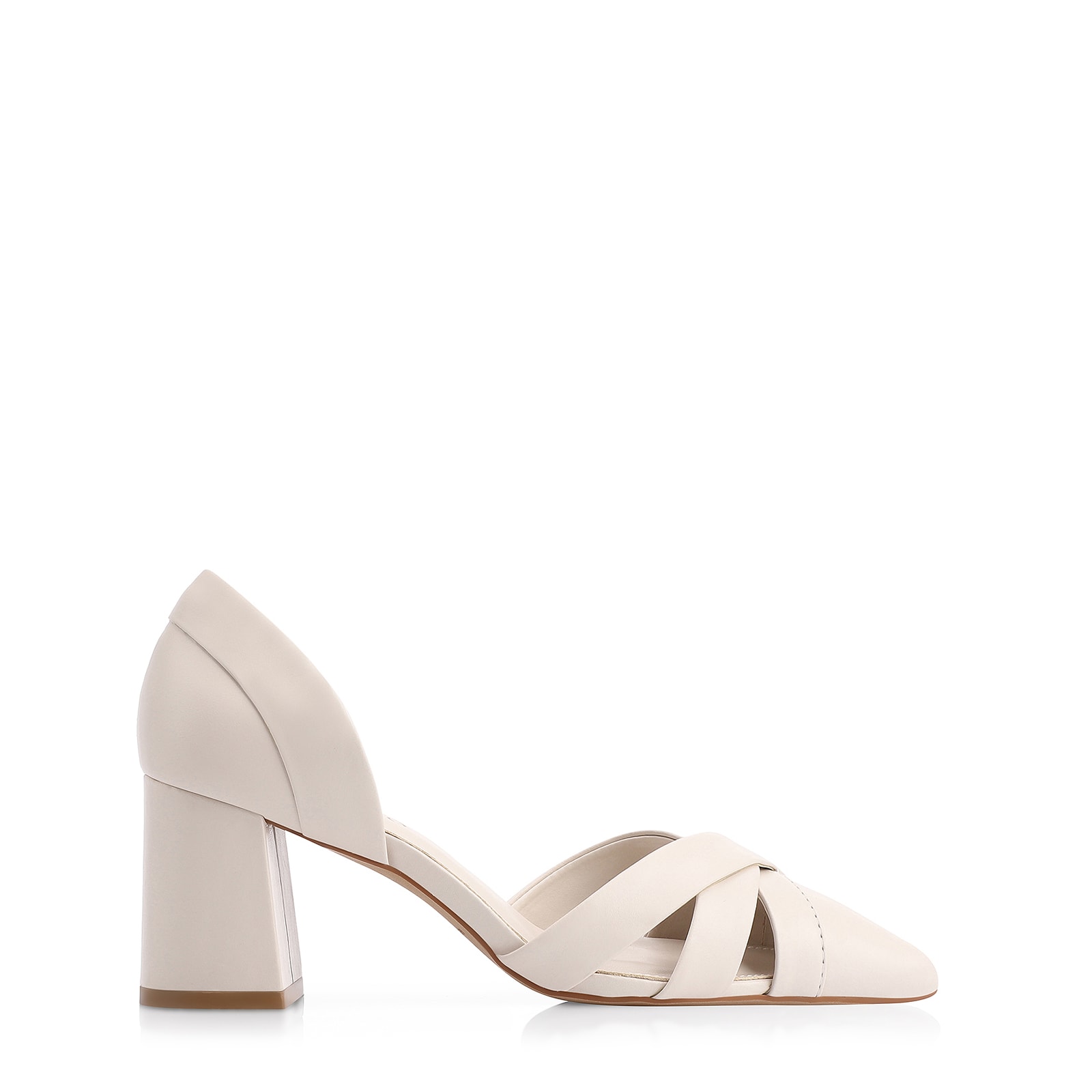 Scarpin Couro Off White