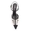 Scarpin Couro Off White/Alt Nobuck Preto - imagem 5
