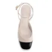 Scarpin Couro Off White/Preto - imagem 5