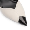 Scarpin Couro Off White/Verniz Preto - imagem 6