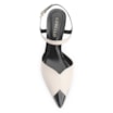 Scarpin Couro Off White/Verniz Preto - imagem 6