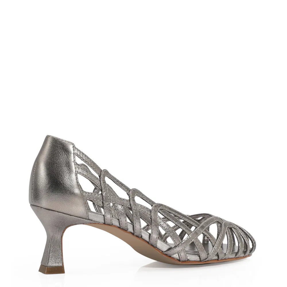 Scarpin Couro Prata - imagem 3