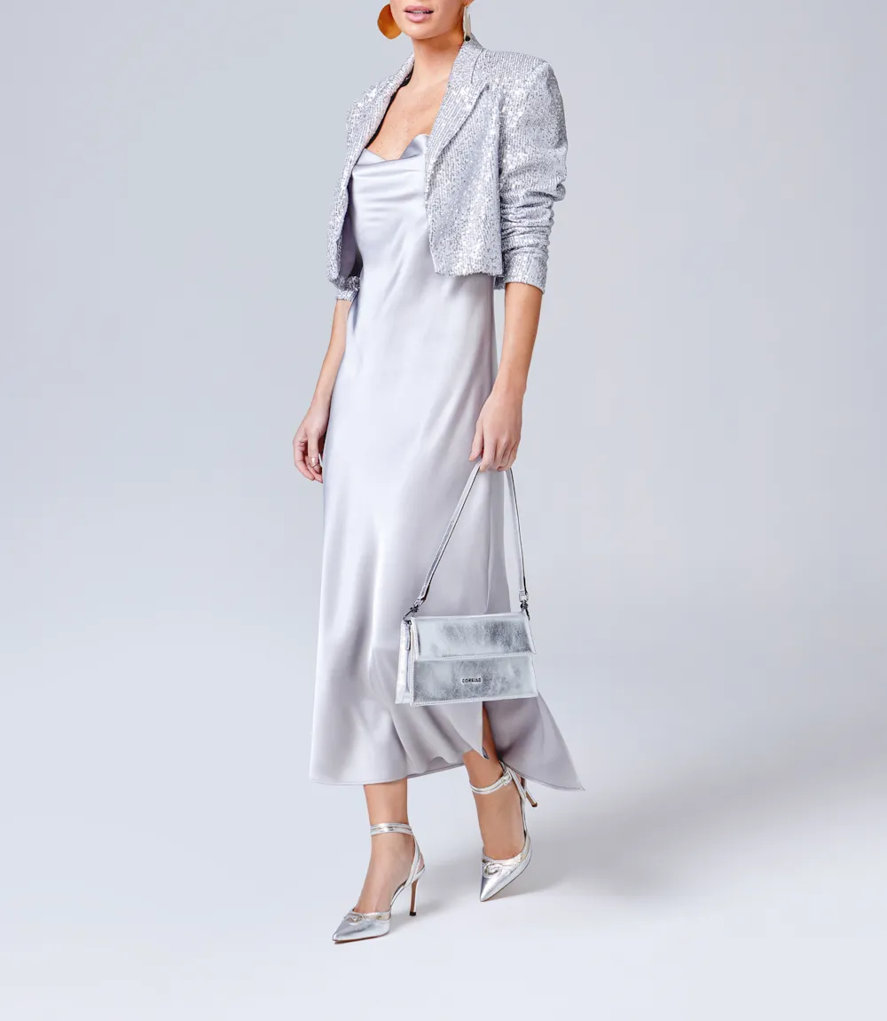 Scarpin Couro Prata - imagem 10