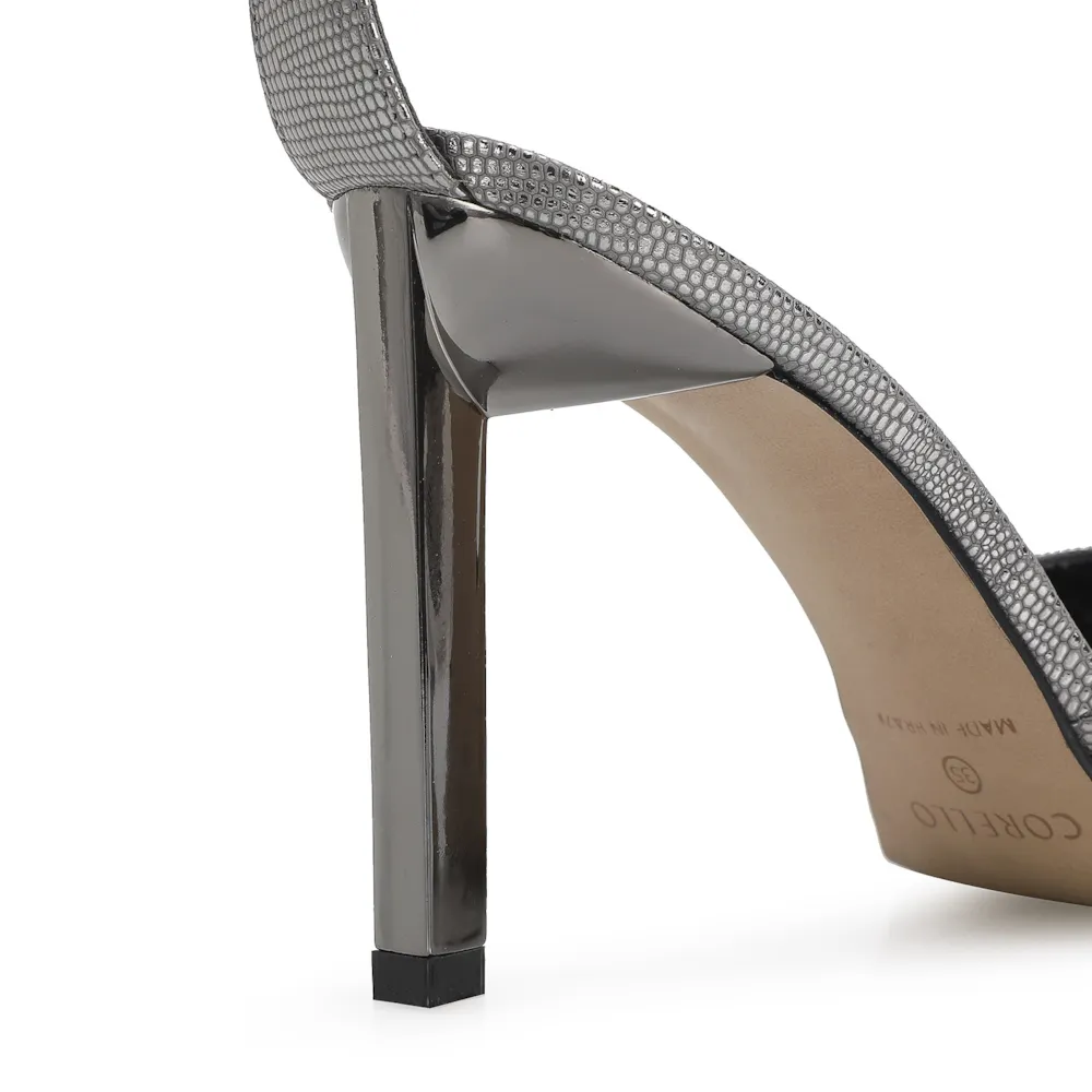 Scarpin Couro Prata - imagem 8