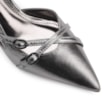 Scarpin Couro Prata - imagem 6