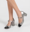 Scarpin Couro Prata - imagem 2