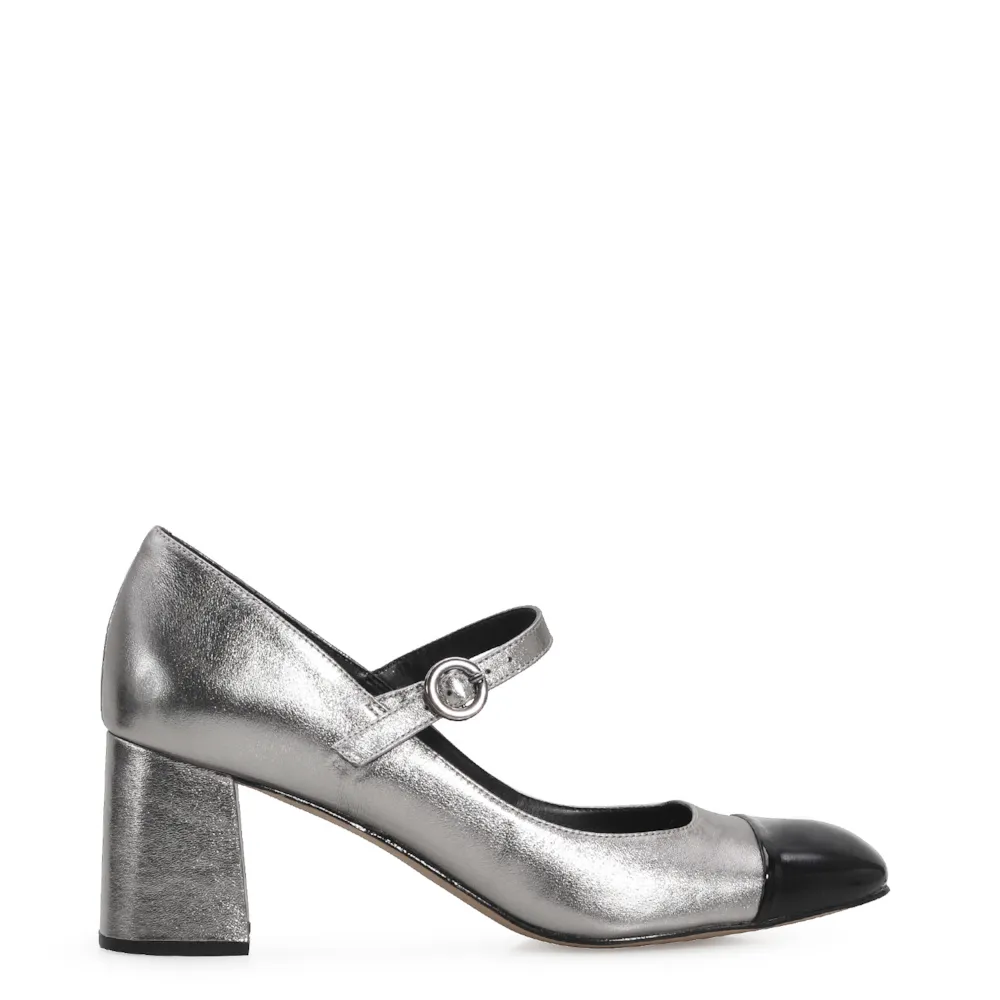 Scarpin Couro Prata - imagem 3