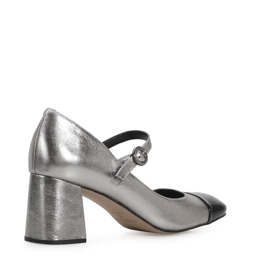 Scarpin Couro Prata - imagem 4