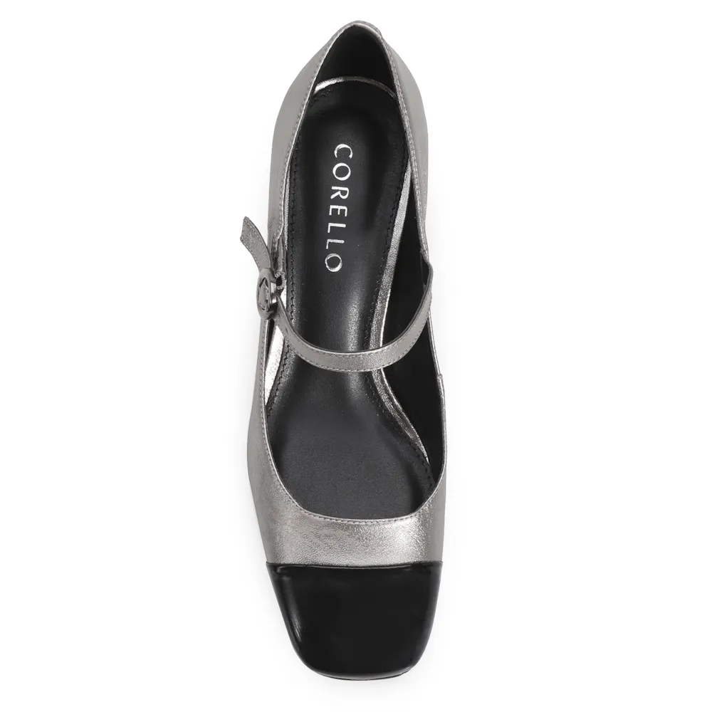 Scarpin Couro Prata - imagem 6