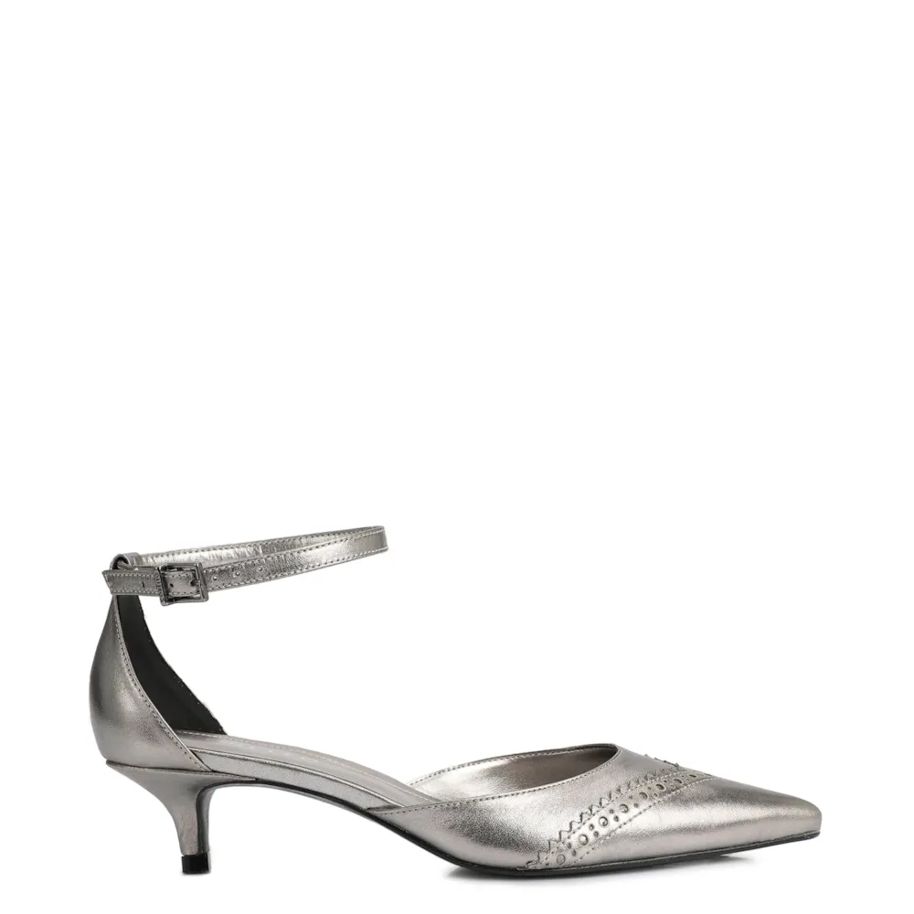Scarpin Couro Prata - imagem 3