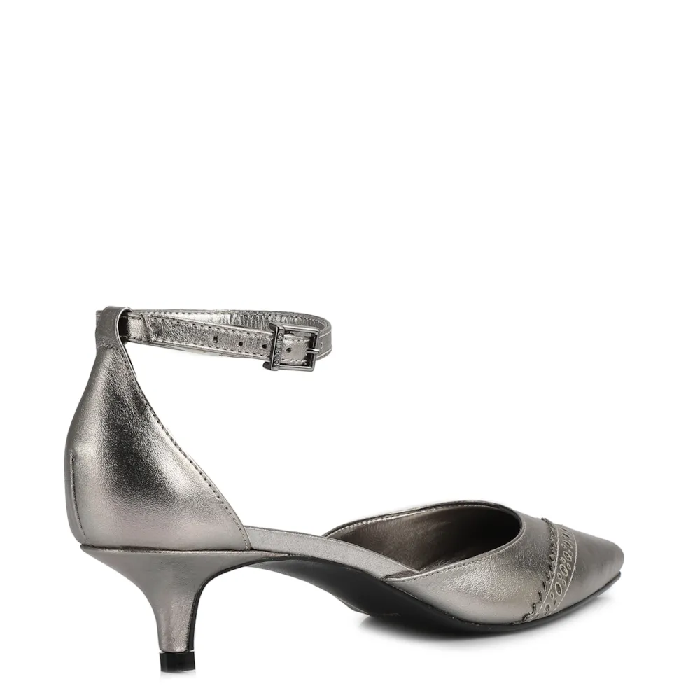 Scarpin Couro Prata - imagem 4