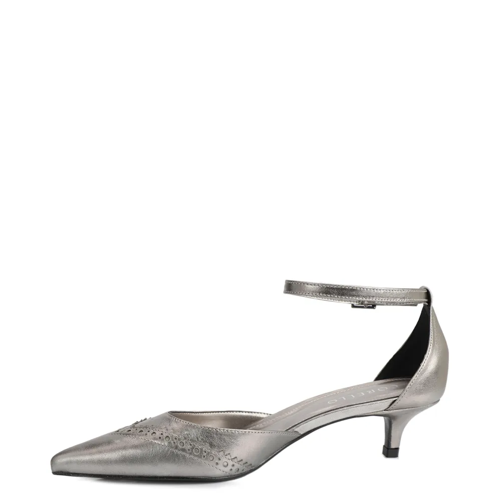 Scarpin Couro Prata - imagem 5
