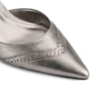 Scarpin Couro Prata - imagem 7