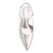 Scarpin Couro Prata - imagem 5