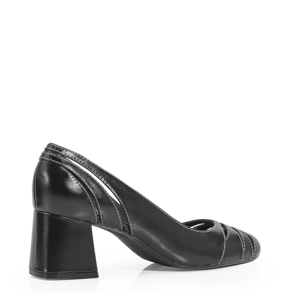 Scarpin Couro Preto - imagem 3