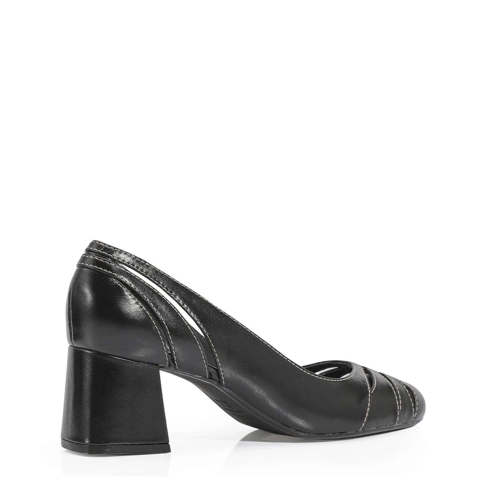 Scarpin Couro Preto