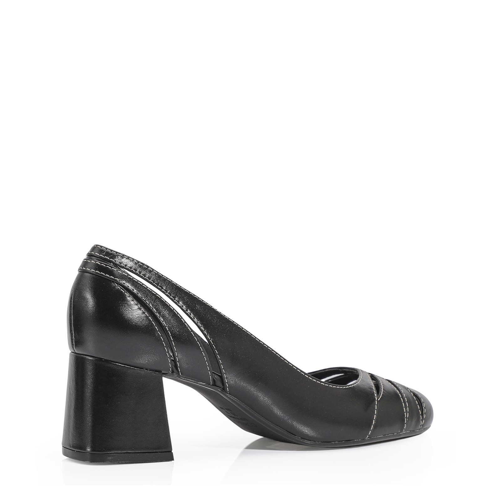 Scarpin Couro Preto