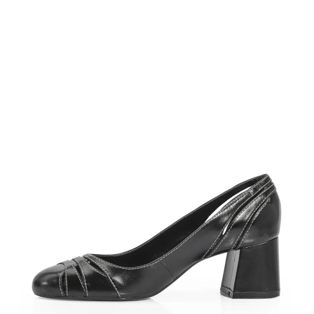 Scarpin Couro Preto - imagem 4