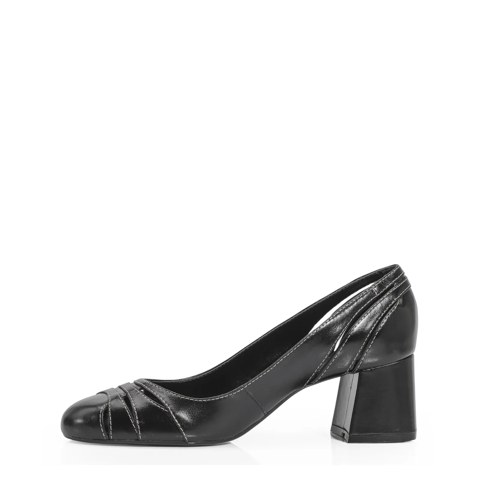 Scarpin Couro Preto