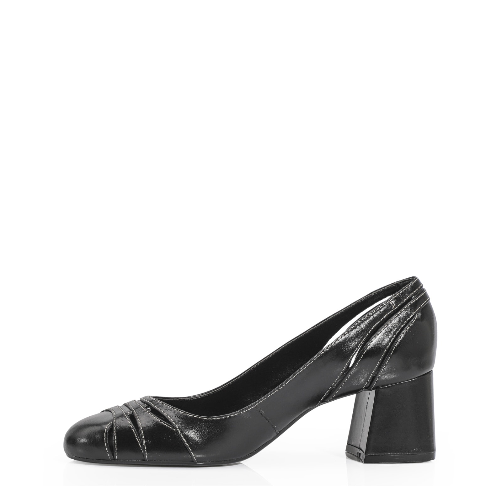Scarpin Couro Preto