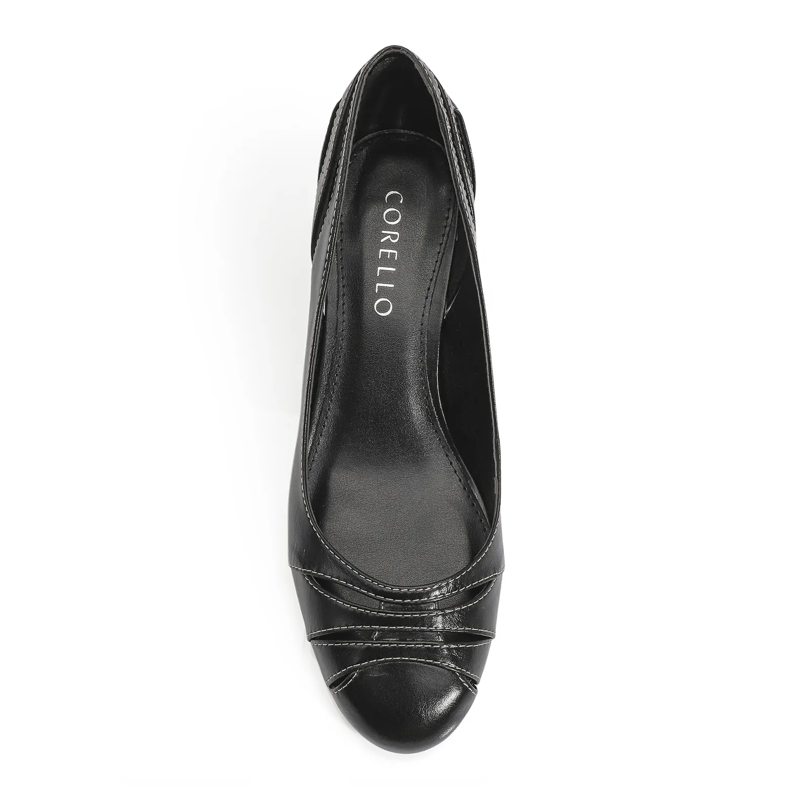 Scarpin Couro Preto
