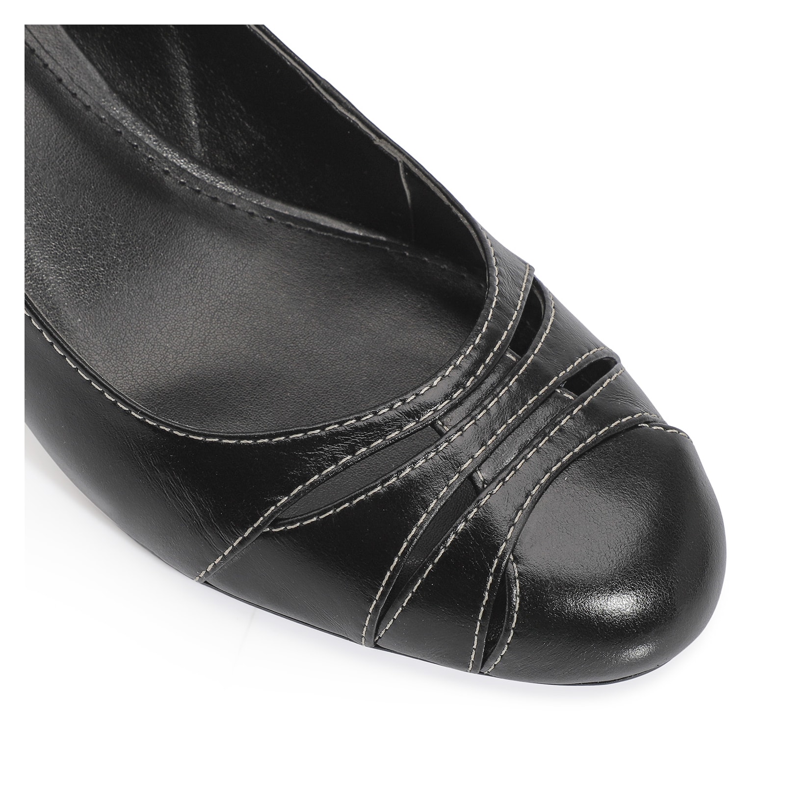 Scarpin Couro Preto