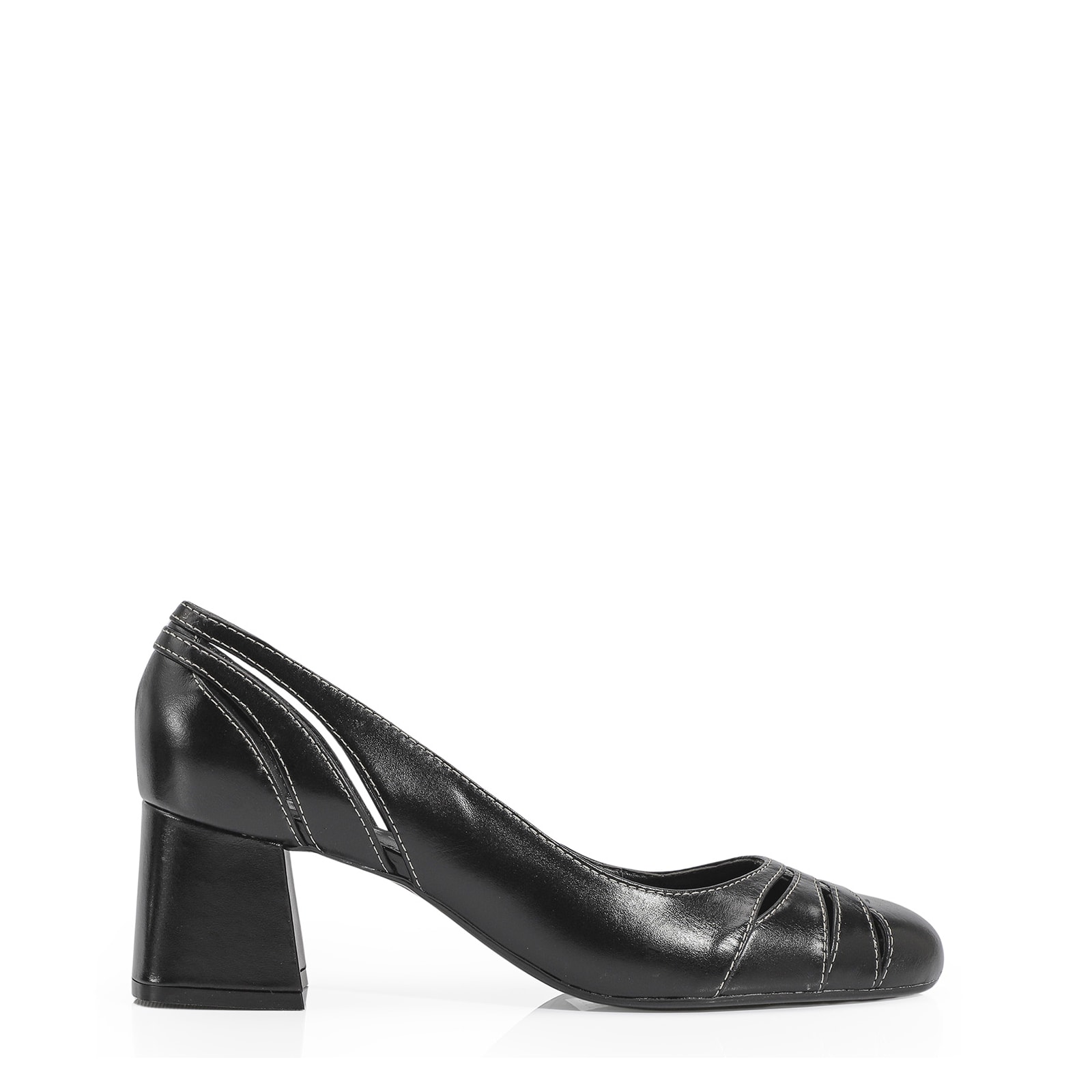 Scarpin Couro Preto