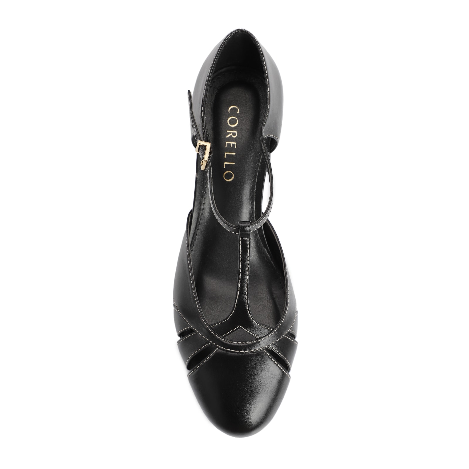 Scarpin Couro Preto