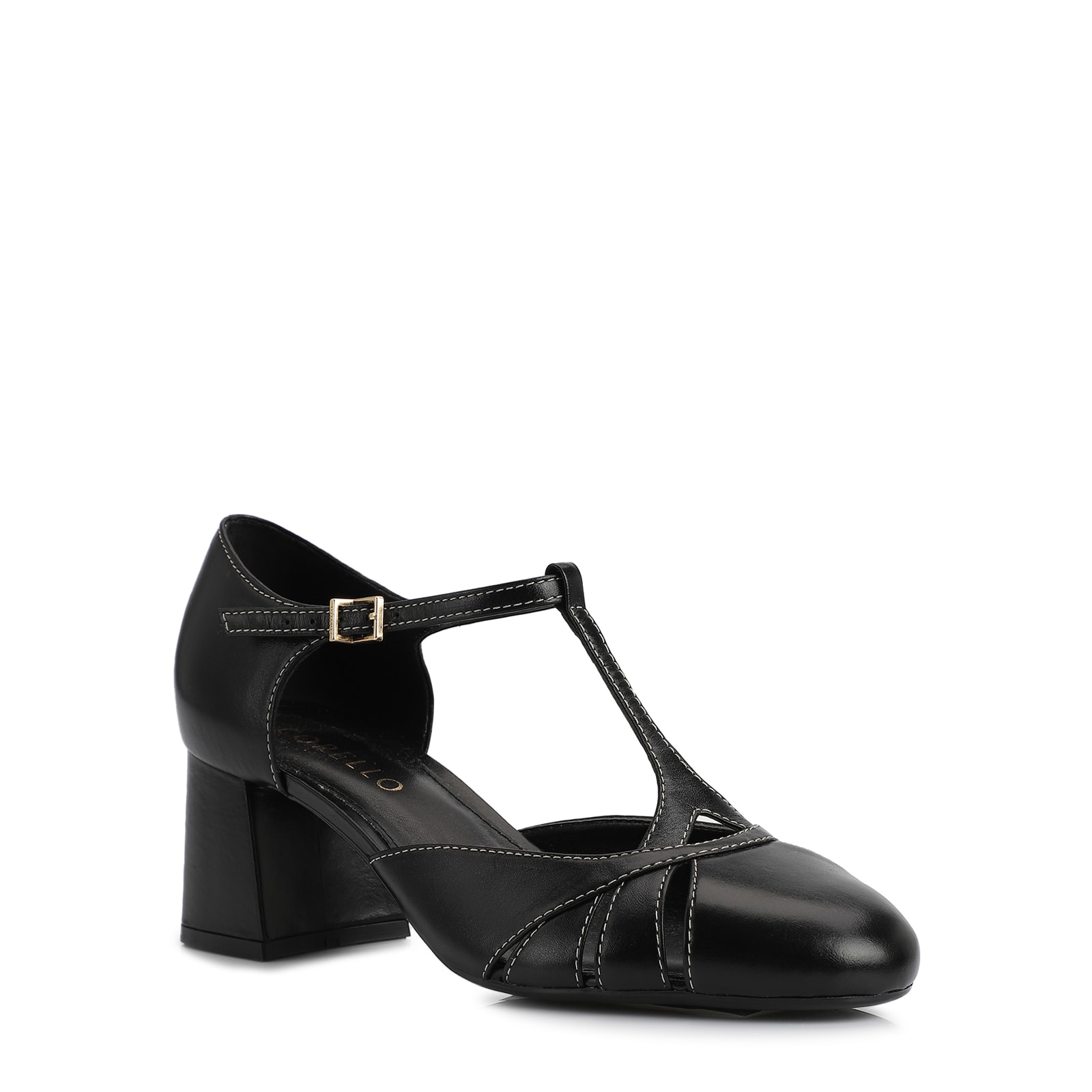 Scarpin Couro Preto