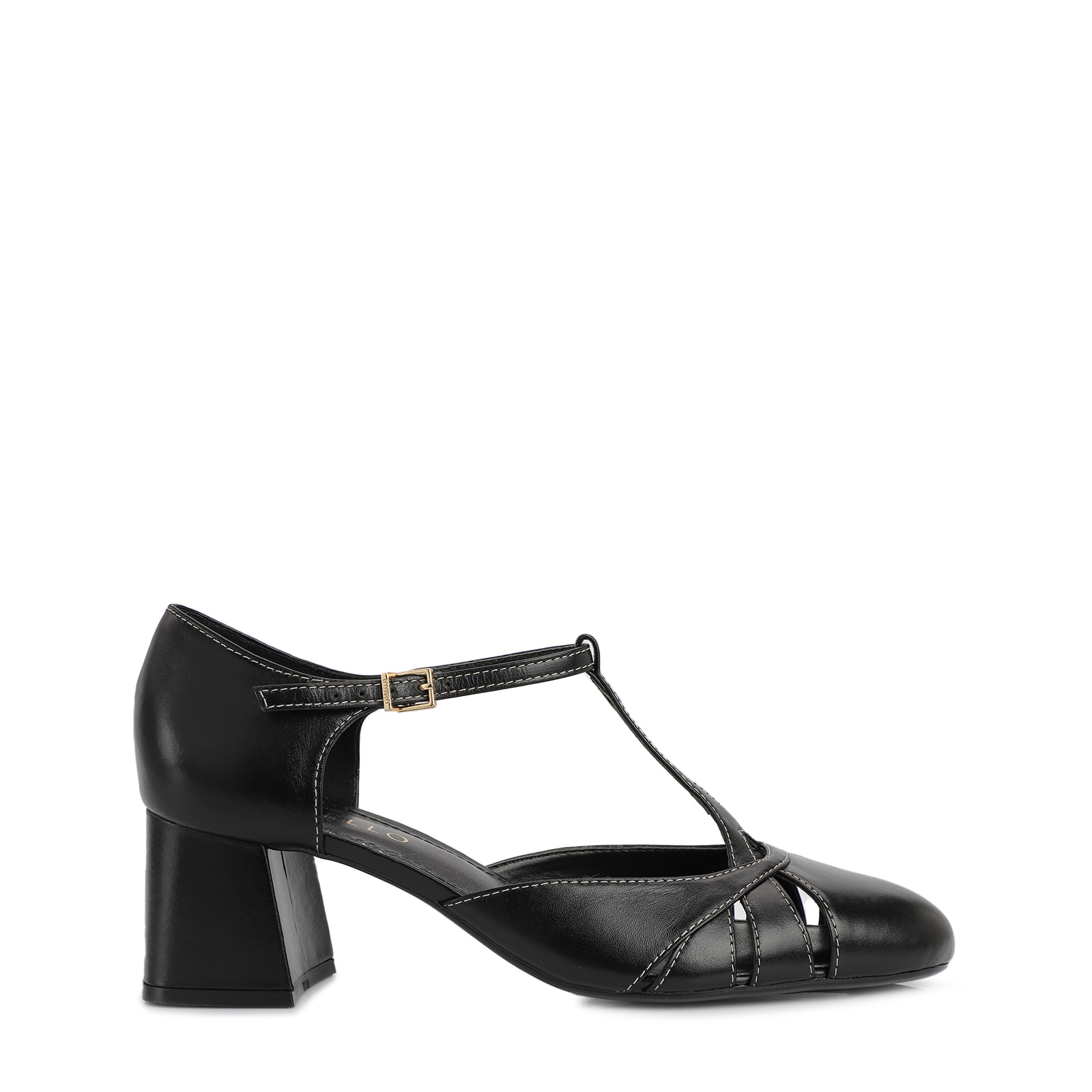 Scarpin Couro Preto