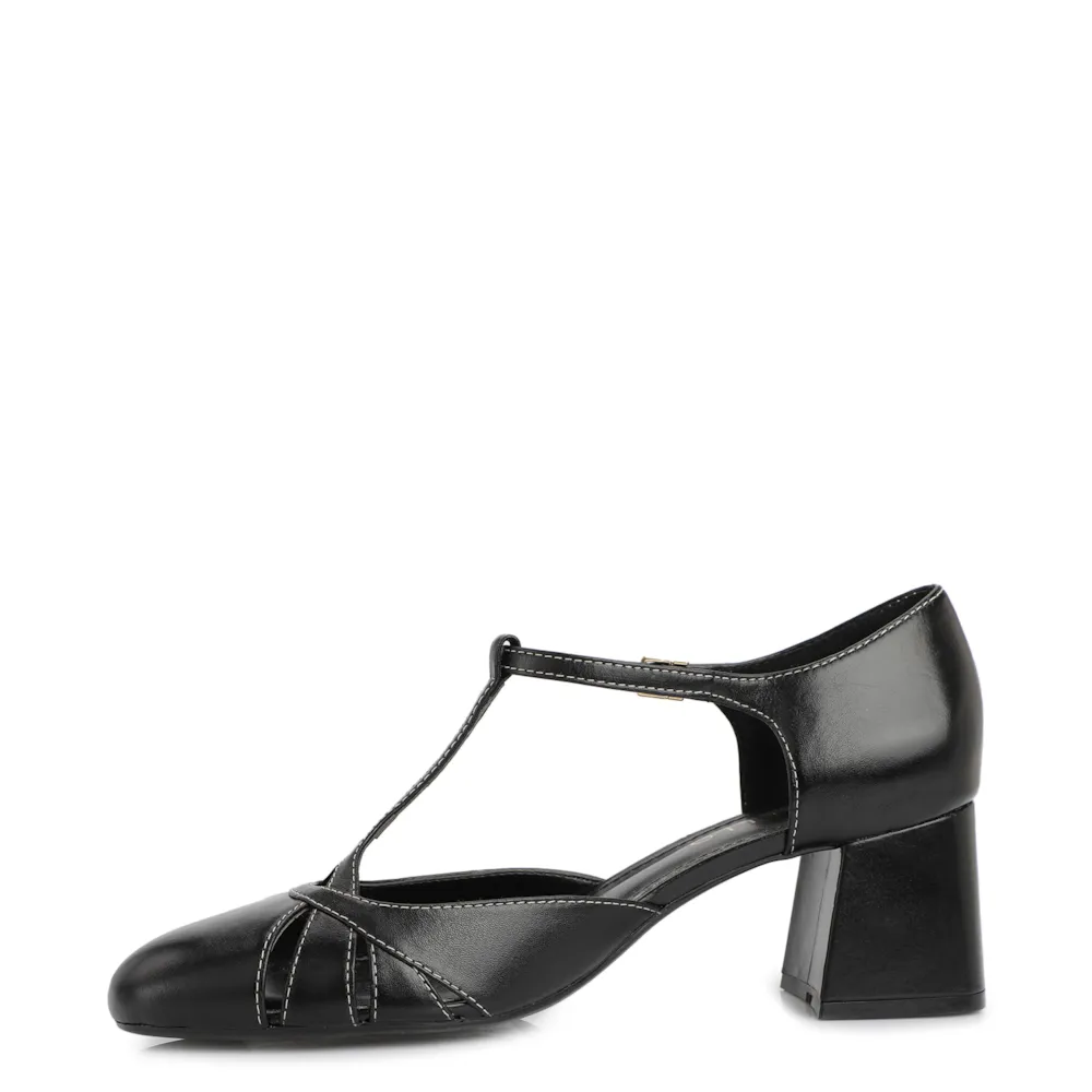 Scarpin Couro Preto - imagem 4