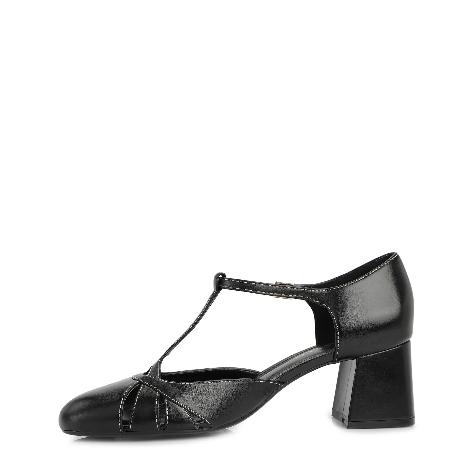 Scarpin Couro Preto
