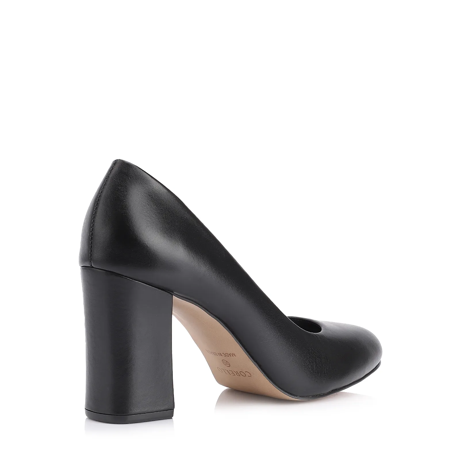 Scarpin Couro Preto