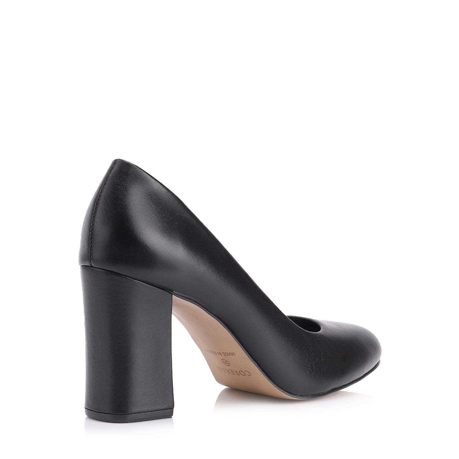 Scarpin Couro Preto