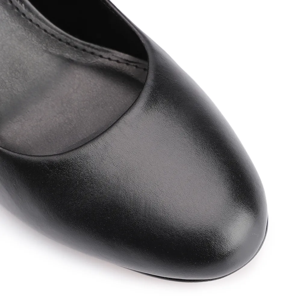 Scarpin Couro Preto - imagem 6