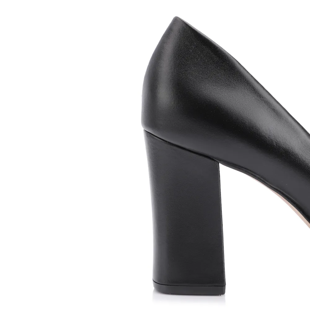 Scarpin Couro Preto - imagem 7