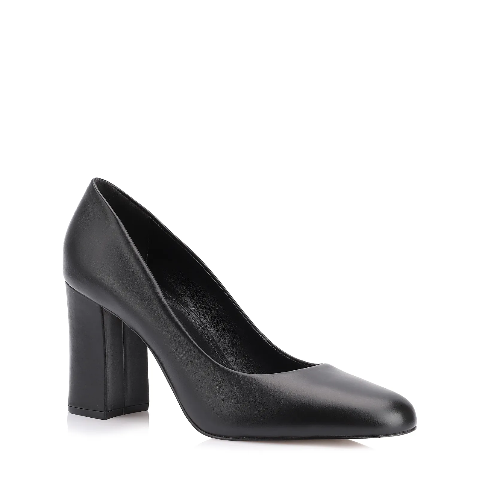 Scarpin Couro Preto