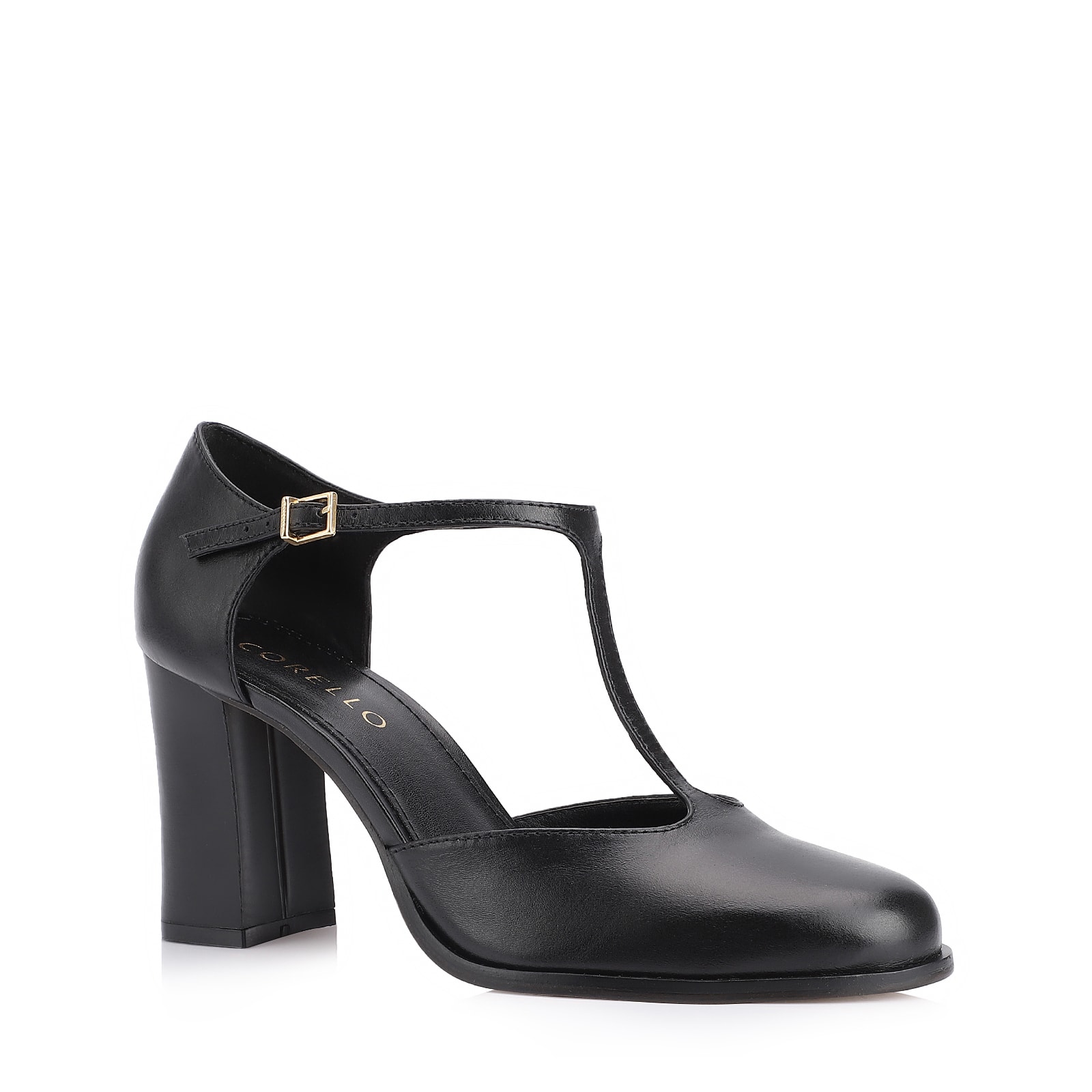 Scarpin Couro Preto