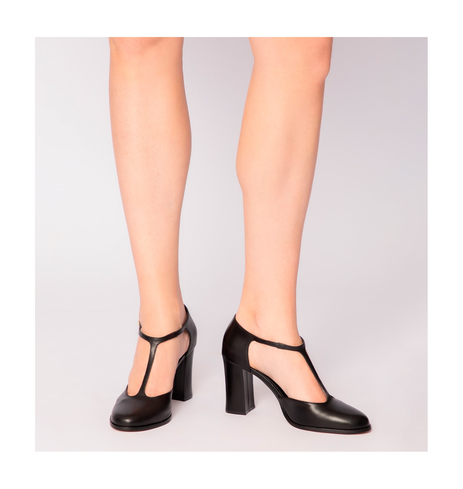 Scarpin Couro Preto