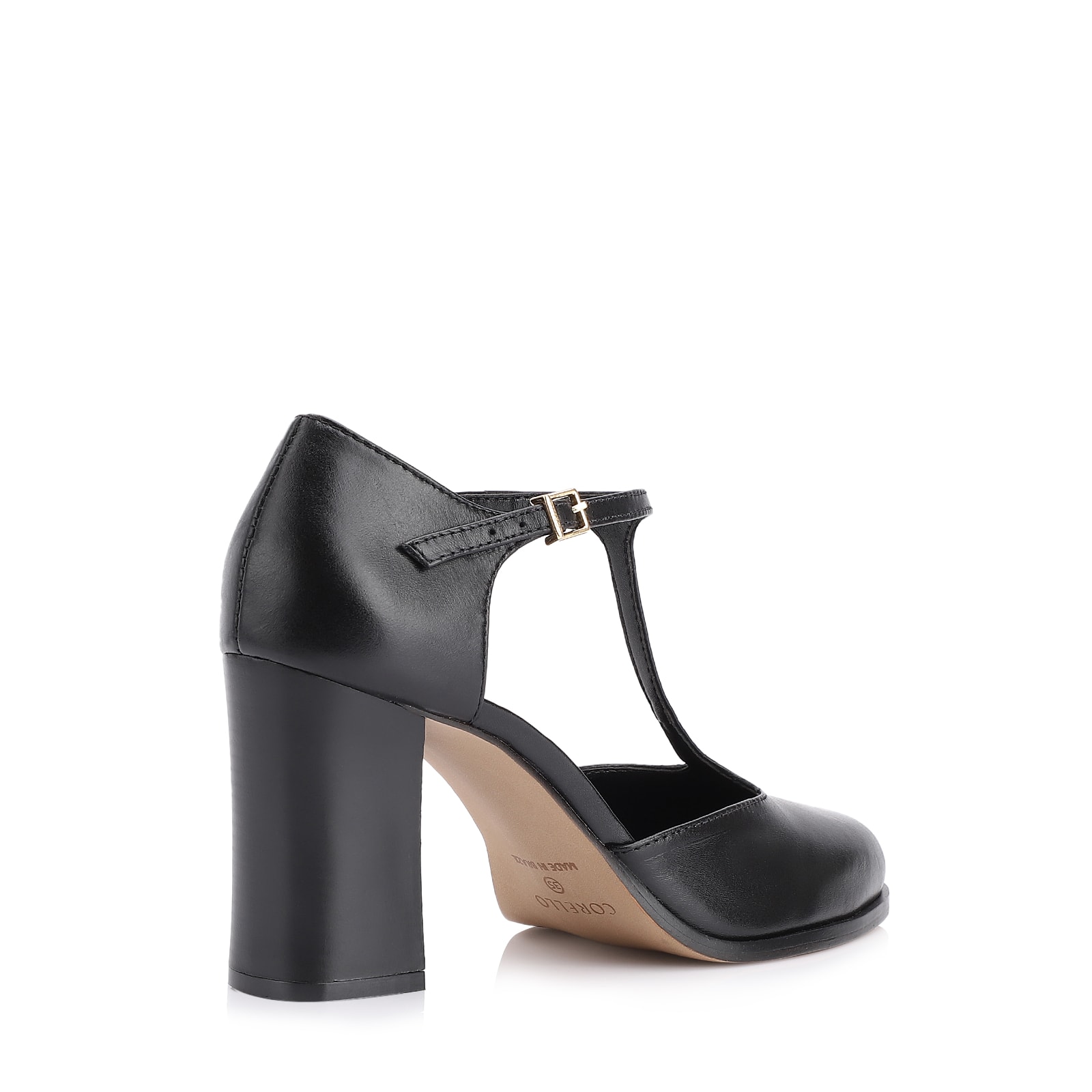 Scarpin Couro Preto