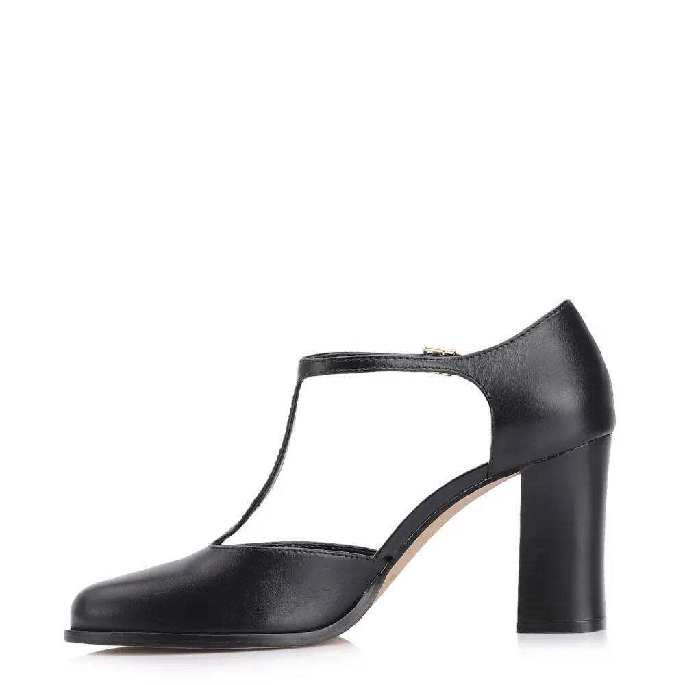 Scarpin Couro Preto - imagem 5