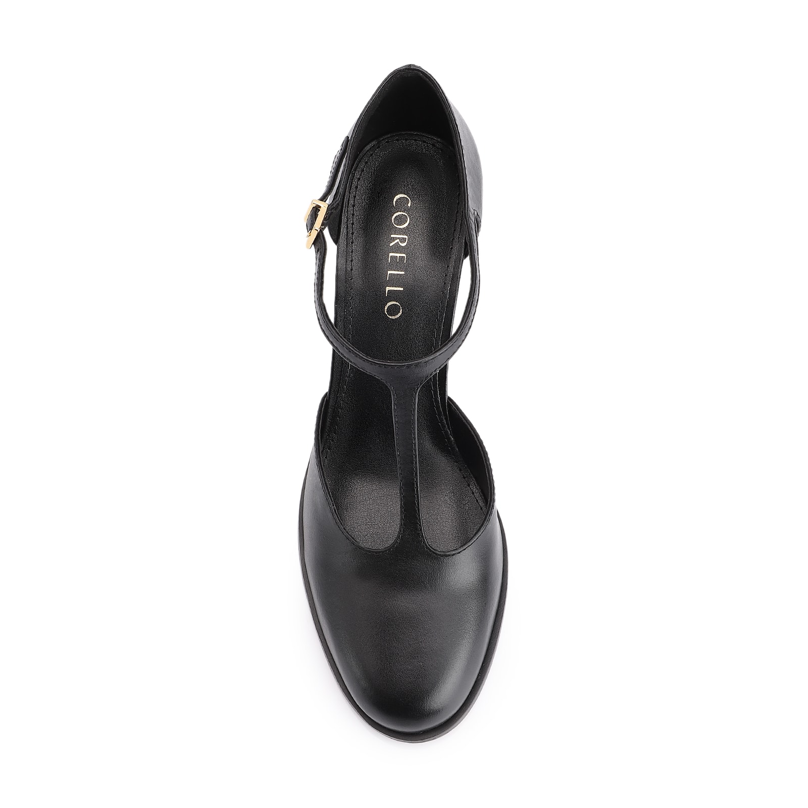 Scarpin Couro Preto
