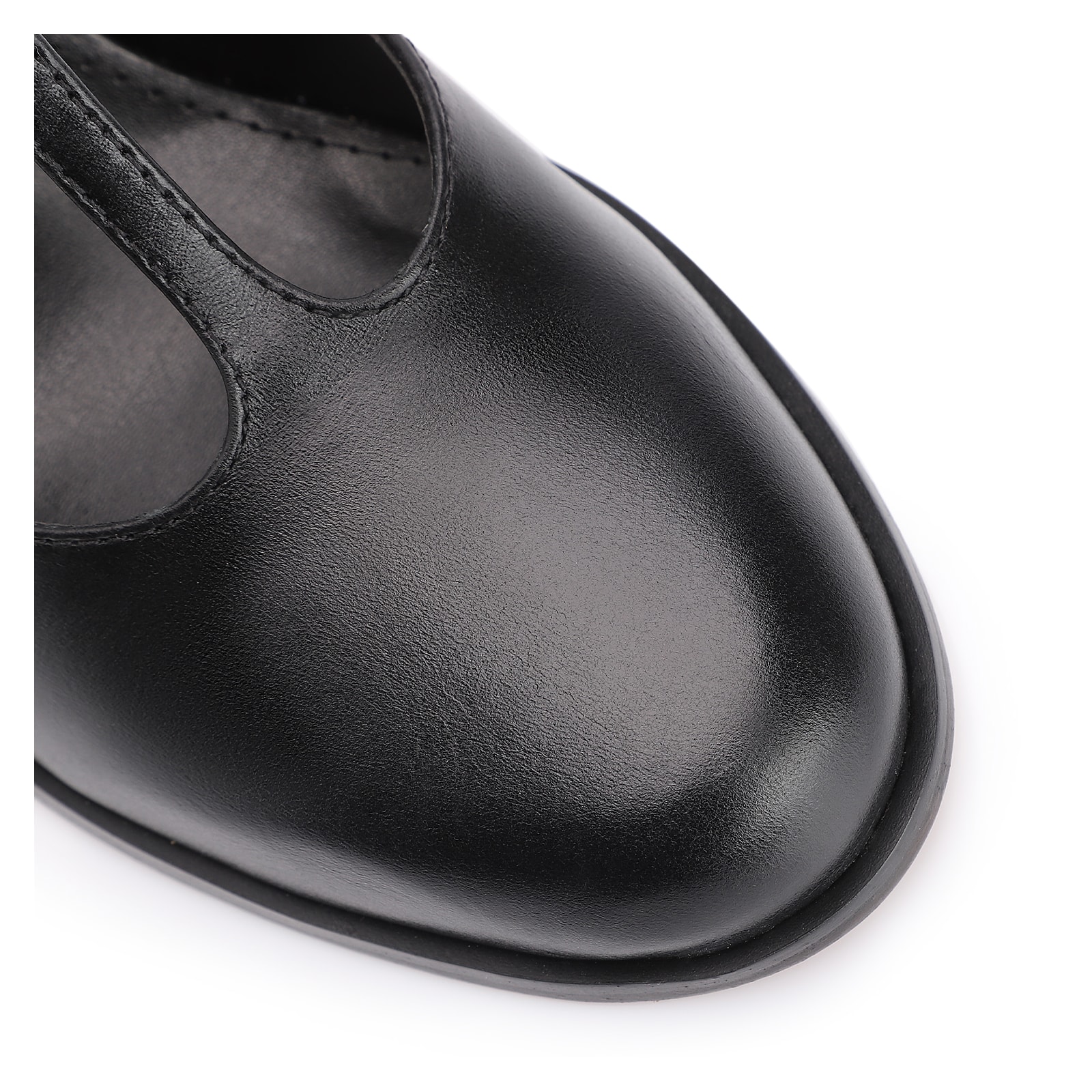 Scarpin Couro Preto