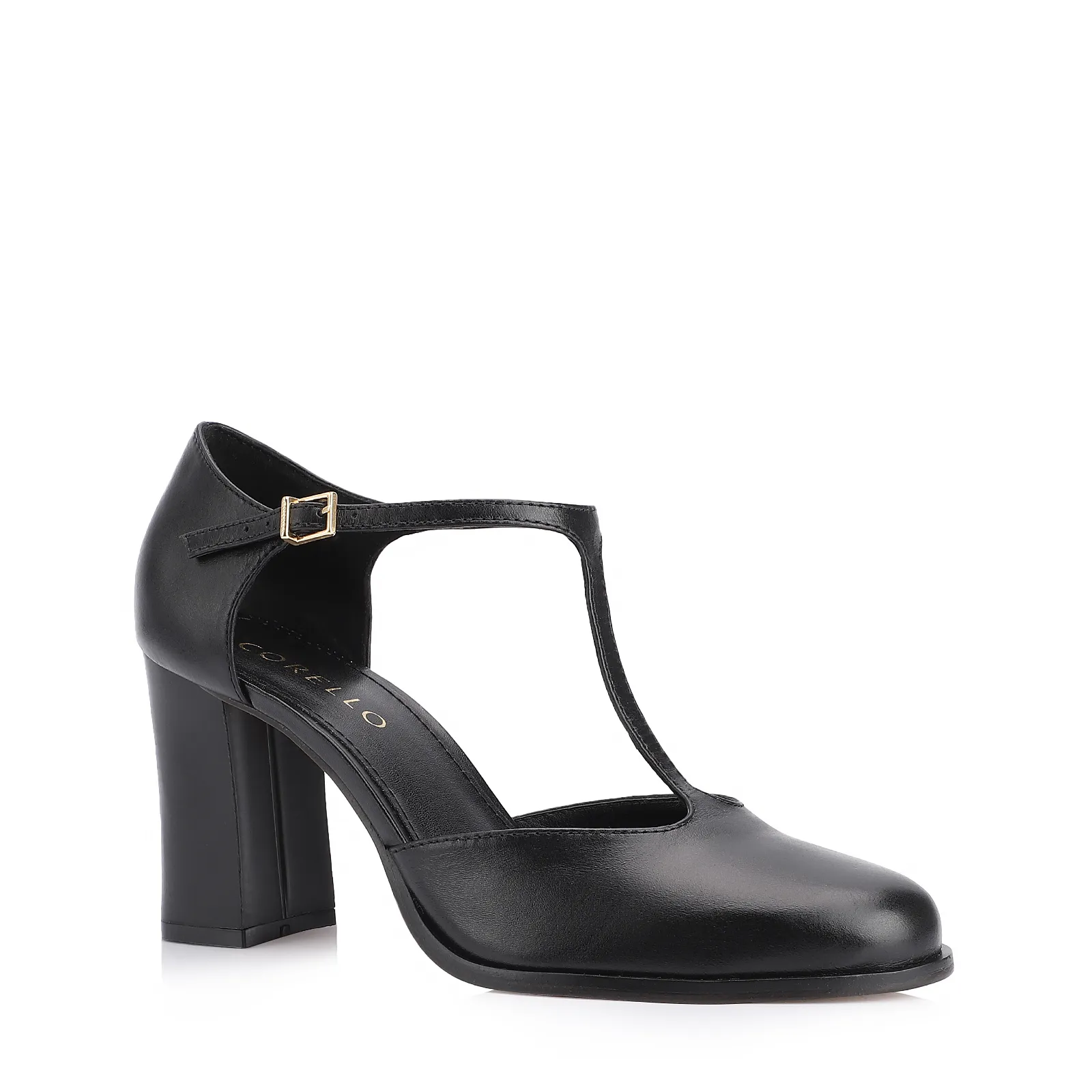 Scarpin Couro Preto